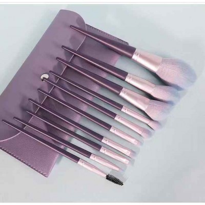 Professional 10PCS Powder Foundation Lip Eyeshadow Makeup brushes set