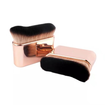 On sale private label vegan BB cream makeup brush light pink flat foundation brush for makeup