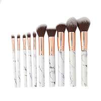 2020 Soft 10Pcs Marble Make Up Brushes Set Cleansing Cosmetic Makeup Brushes Set